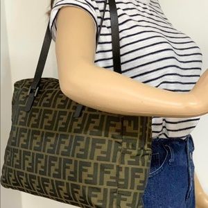 SOLD ❌❌Authentic Fendi Zucca Shoulder Bag